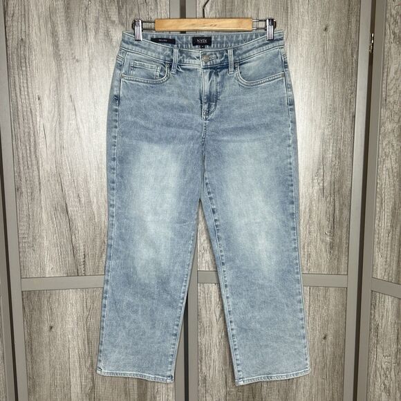 NYDJ Relaxed Jeans Cropped Straight Leg Light Blue Color Size 4 - Picture 1 of 6